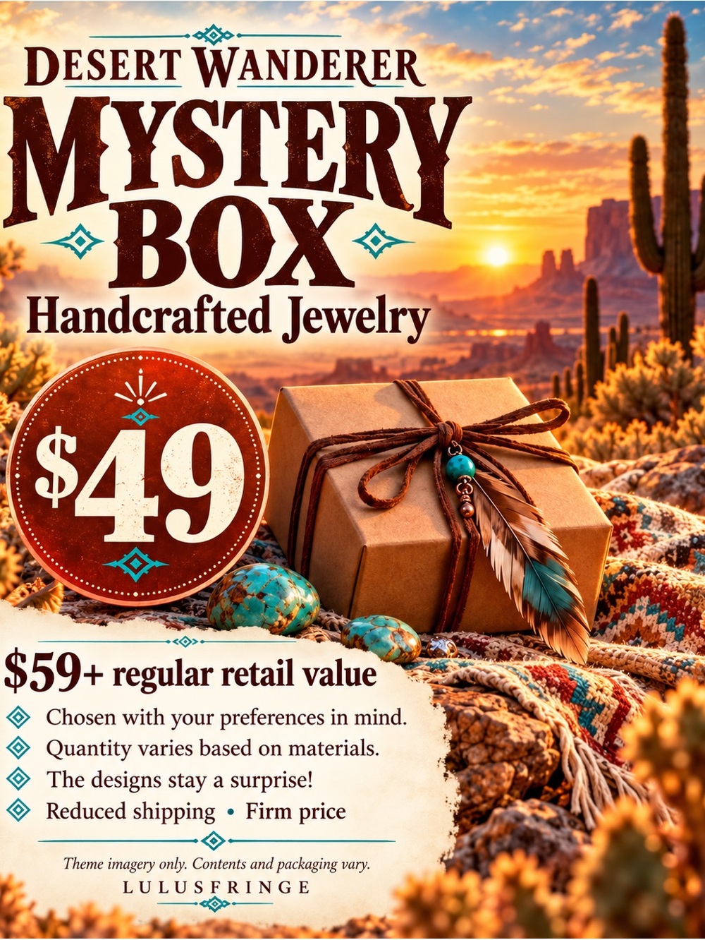 Desert Wanderer Handmade Boho Jewelry Mystery Box • $59+ Value